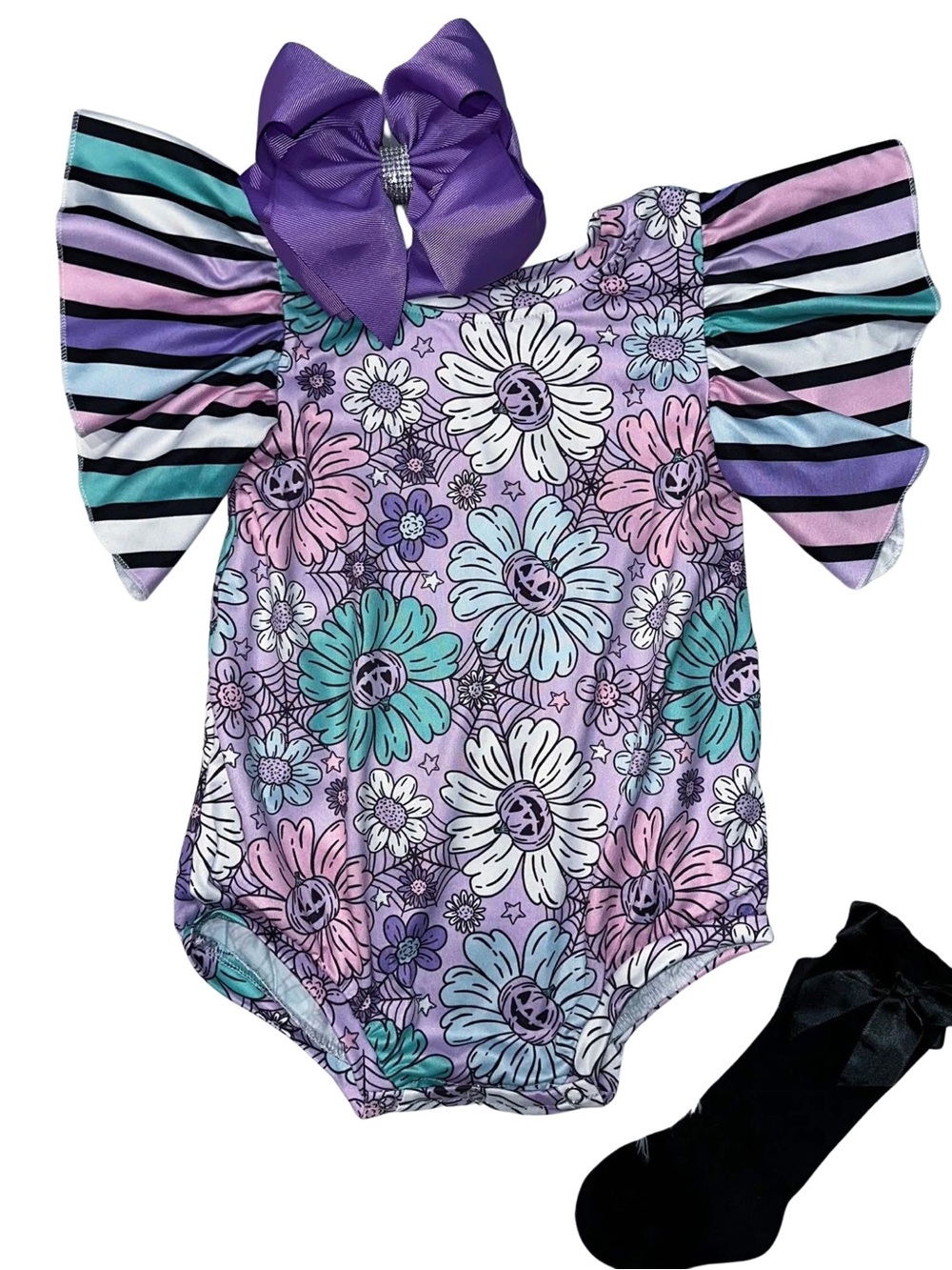 NEW Boutique Baby Flutter Sleeve Halloween Onesie Multiple Sizes Available